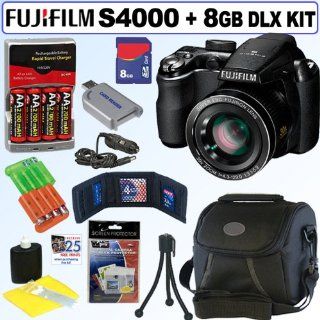 Fujifilm FinePix S4000 14 MP Digital Camera + 8GB Deluxe