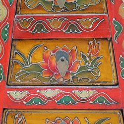 Antique Style Tibetan Stool/End Table