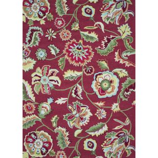 Hand hooked Marley Red Rug (73 x 93) Was $266.99 Sale $210.00 Save