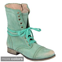 Steve Madden Womens Troopa Lace up Round Toe Boot Today $134.99
