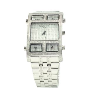 Techno by KC Mens Stainless Steel Diamond Watch Price $589.99