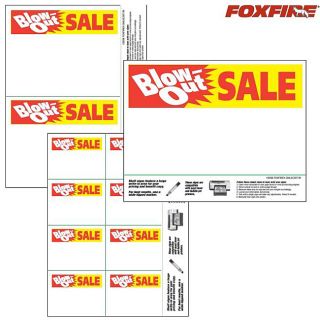 Blowout Sale Item Price Shelf Signs (Case of 215)