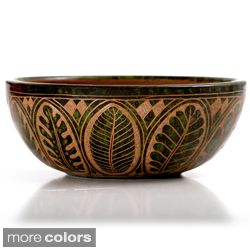 Etched Decorative Leaf Bowl Pottery (Nicaragua) Today $58.49   $74.99
