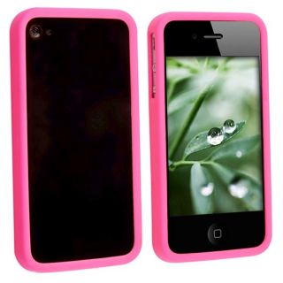 Hot Pink Bumper TPU Rubber Case for Apple iPhone 4 Today $2.99 4.3 (7