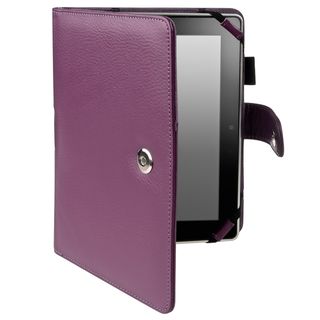 BasAcc Purple Leather Case for  Kindle Fire HD 7 inch