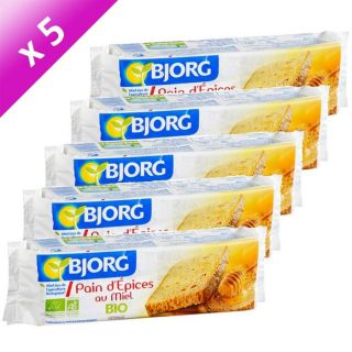 BJORG Pain dépices miel 300g x5   Achat / Vente GATEAU PATISSIER