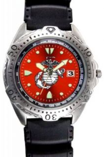 RAM Instrument Sport Military Watch, U.S. Marine, Red Face