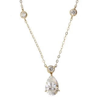 14k Yellow Gold Cubic Zirconia Necklace Today $229.99