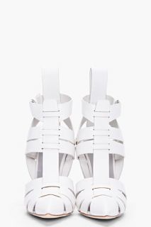 Alexander Wang White Danica Woven Heels for women