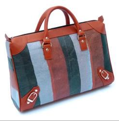 Recycled Plastic Brick Road Briefcase (India)
