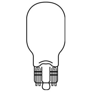 GE Lighting 939 Miniature Incandescent Bulb, 939, 5W, T5, 6V