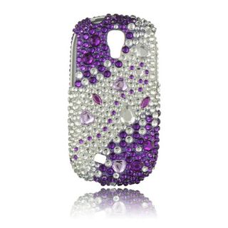 Luxmo Purple/ Silver Rhinestone Case for Samsung Gravity Smart