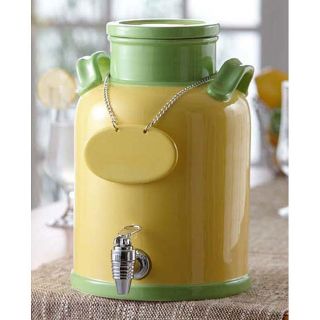 American Atelier Green/ Yellow 240 ounce Ceramic Beverage Dispenser