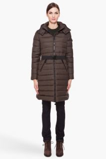 Moncler Hooded Mokacine Coat for women