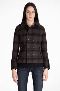 G Star Valley Check Peacoat for women