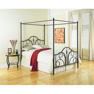 Contour King Canopy Metal Bed