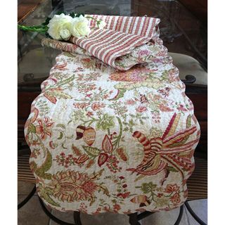 Flowers in Paradise Quilted Cotton Table Runner