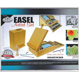 Royal and Langnickel 122 piece Desk Easel and Artist Kit Set