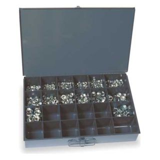 Titan Fasteners 4FAA7 Hex Locknut Assortment, 890pcs, 14sz, Zinc