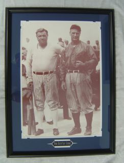 Babe Ruth and Lou Gehrig Custom Framed Print
