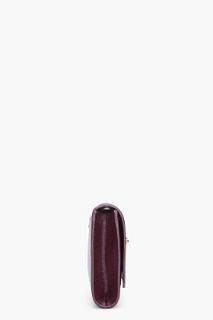 Yves Saint Laurent Large Dark Aubergine Chyc Clutch for women