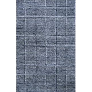 Hand loomed Denim Boxes Blue Wool Rug (76 x 9) Today $449.99 4.0 (1