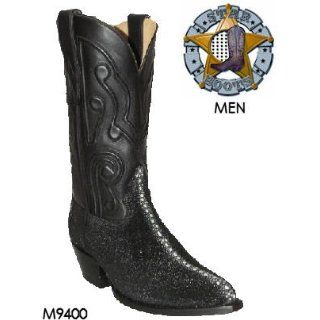 Star Boots Leather Exotic Stingray M9400 Mens Black