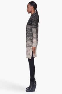 Silent By Damir Doma Long Taupe Cashmere Angora Cardigan for women