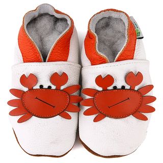 Mr. Crab Soft Sole Leather Baby Shoes