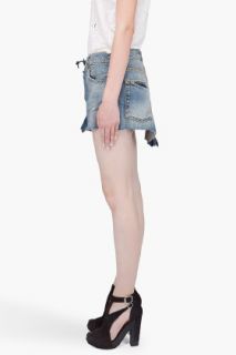 R13 Cutoff Denim Skirt for women