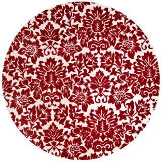 Hand tufted Fenway Red Wool Rug (8 Round) Today $324.99 Sale $292