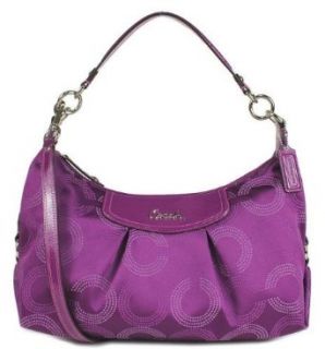 Coach Ashley Dotted Hobo Bag F20031   Berry/Berry