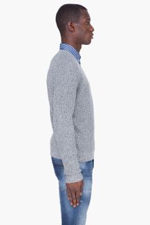 Theory Grey Wool Ansel Solaris Sweater for men
