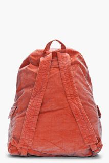 Ann Demeulemeester Rust Treated Corduroy Backpack for men