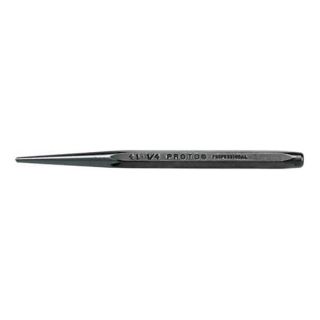 Proto J411/2S2 Center Punch, S2, 4 1/4 In, Black