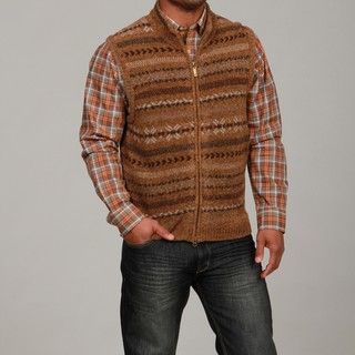 Hart Schaffner & Marx Mens Jacquard Wool Blend Sweater Vest FINAL