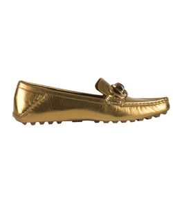 Gucci Leather Bamboo Driving Moccasins
