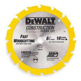 Dewalt DW9155 Crclr Saw Bld, Crbde, 6 1/2 In Dia, 18 TPI