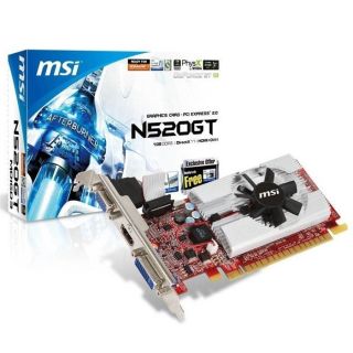 GT 520 1Go DDR3   Achat / Vente CABLE   CONNECTIQUE MSI GeForce GT 520