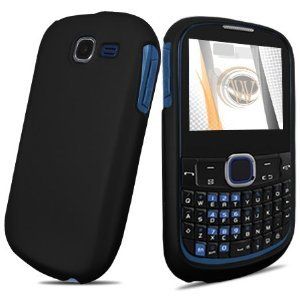 Black Rubberized Hard Case for Samsung SGH A187 AT&T Cell