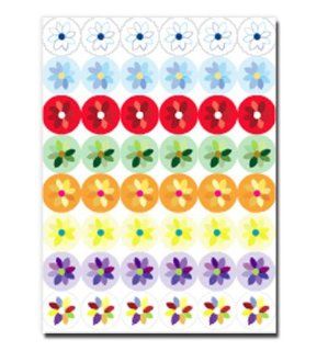 Flowers Mini, Contempo Acid Free  48 Stickers Per Page, 4 Pages, 192