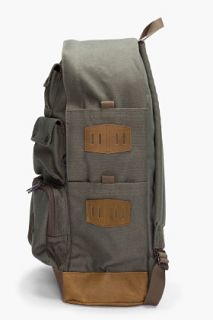 White Mountaineering Olive Cargo Daypack for men