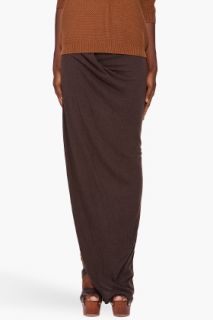 Rick Owens Lilies Simple Long Skirt for women