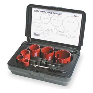 Morse AV02L Hole Saw Kit, 8 PC