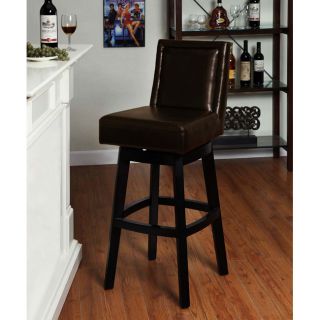Brown Bicast Leather Swivel Barstool Today $245.99