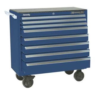 Kennedy 3900MPBL Rolling Cabinet, 39 W, 8 Drawer, Blue