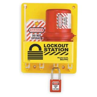 Master Lock S1745E410 Lockout Station, Filled, Electrical, 8 In W
