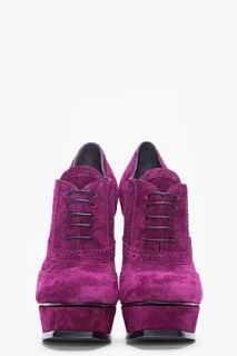 Yves Saint Laurent Purple Tribute Suede Pumps for women