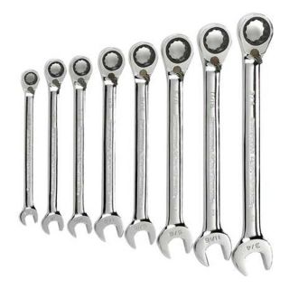 Gearwrench 9533N Reversible Wrench Set, SAE, 12 pt., 8 PC