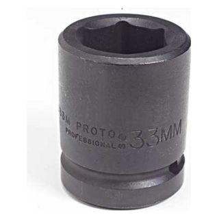 Proto J10080M Impact Socket, 1 Dr, 6 Pt, Std, 80mm
